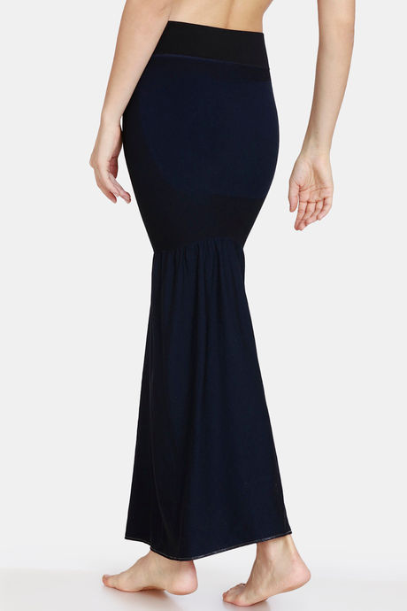 Zivame All Day Flared Mermaid Reversible Saree Shapewear - Black Navy — image 6